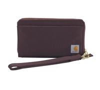 Carhartt Porte-Monnaie en Toile Robuste pour Femme, Disponible en Plusieurs Styles et Couleurs, Canard en Nylon, Pochette Plate (Deep Wine), Taille Unique