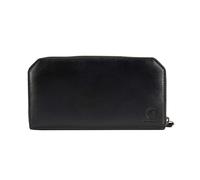 Carhartt Portefeuille décontracté en cuir pleine fleur pour femme, plusieurs compartiments pour cartes et espèces pour un accès facile, noir, One Size, Portefeuille d'embrayage