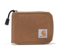 Carhartt Portefeuille décontracté en Toile avec Fermeture éclair pour Homme, Marron, Taille Unique, Marron