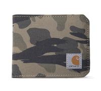 Carhartt Portefeuille Durable à Deux Volets pour Homme, Disponible en Plusieurs Couleurs et Styles en Cuir et Toile, Canard en Nylon (Camouflage de Canard aveug), Taille Unique