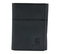 Carhartt Portefeuille en Cuir Pleine Fleur pour Homme, Blocage RFID, à Deux Volets, Trois Volets et Poche Avant, Cadeaux pour Homme, Noir (Trois Volets), One Size, Portefeuilles en Cuir Pleine Fleur