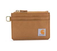 Carhartt Portefeuille en Toile Robuste pour Femme, Disponible en Plusieurs Styles et Couleurs, Canard en Nylon à Fermeture éclair Marron, Taille Unique