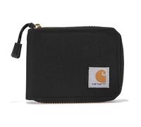 Carhartt Portefeuille en Toile Standard pour Homme, Noir, Taille Standard, Portefeuille décontracté en Toile à Fermeture éclair, Portefeuilles à Fermeture éclair durables