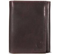 Carhartt Portemonnaie Oil Tan Leather Trifold Wallet Dark Brown