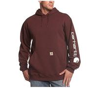 Carhartt Midweight Sleeve Logo Hooded Sweatshirt Capuche, Port (fermé), S Homme