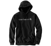 Carhartt Sweat à capuche Signature Logo 100074 Noir/Gris (N21) Taille S