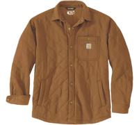 Carhartt Quilted Snap Front Shirt Veste textile, Marron clair, Taille XXL