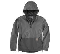 Carhartt Rain Defender Anorak léger et pliable pour homme Coupe ample, Acier/gravier, Medium