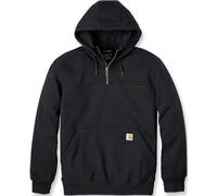 Sweat à capuche Carhartt Heavyweight Half Zip noir pur - XL