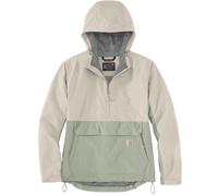 Carhartt Rain Defender Loose Fit Lightweight Packable Veste femme, Blanc/Vert, Taille M