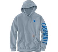 Carhartt Rain Defender Loose Fit Midweight C Graphic Capuche, bleu clair, Taille XXL