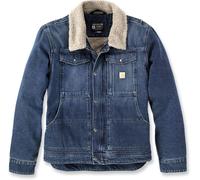 Carhartt Veste demi-saison pour homme Coupe décontractée Denim Sherpa Lined, Beech, L