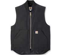 Carhartt Relaxed Fit Firm Duck Insulated Rib Collar Gilet, noir, Taille M