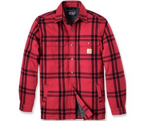 Carhartt Relaxed Fit Flannel Sherpa Lined Chemise, noir-rouge, taille 2XL pour homme