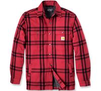 Carhartt Relaxed Fit Flannel Sherpa Lined Chemise, Rouge/Noir, Taille XXL