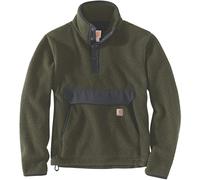 Carhartt Relaxed Fit, pull-over en polaire M Vert Foncé Vert Foncé