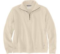 Carhartt Relaxed Fit Half Zip Sweat-shirt femme, beige, taille XL pour femmes