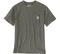 Carhartt Relaxed Fit Heavyweight K87 Pocket T-shirt, gris/olive, Taille XL