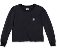 Carhartt Relaxed Fit Lightweight Pocket Chemise à manches longues pour dames, noir, Taille M