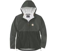 Carhartt Relaxed Fit Packable Veste de pluie imperméable, gris-vert, taille M pour homme