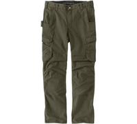 Carhartt Relaxed Fit Straight Steel Rugged Flex Ripstop Double-Front Cargo Pantalon, olive, Taille 42/32
