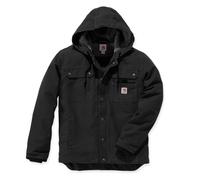 Carhartt Relaxed Fit Washed Duck Sherpa-Lined Utility Jacket Black - XL