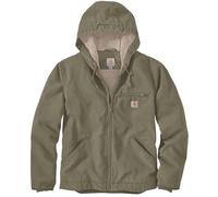 Carhartt Relaxed Fit Washed Duck Sherpa Lined Veste, olive, Taille L