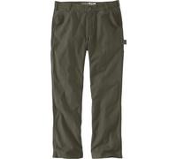 Carhartt Relaxed Straight Rugged Flex Duck Dungaree Pantalon, Olive Sombre, Taille 36/32