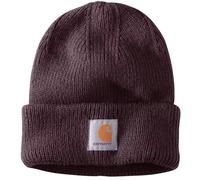 Carhartt Rib Knit Acrylic Bonnet dames, Rouge foncé