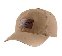 Carhartt Rigby Stretch Fit Leatherette Patch Cap Casquette de Baseball, Kaki foncé, L Mixte