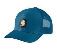 Carhartt Rugged Flex Casquette en maille sergée avec logo pour homme, Lagon profond, Taille unique