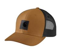 Carhartt Rugged Flex Casquette en Maille sergée avec Logo pour Homme, Carhartt Marron/Noir, Taille Unique
