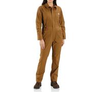 Carhartt Rugged Flex Combinaison en toile à coupe décontractée pour femme, Marron, Large