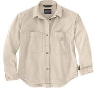 Carhartt Workwear Surchemise femme Rugged Flex en toile de canard, ample — Lait d'avoine S