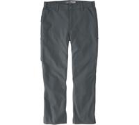 Carhartt Rugged Flex Loose Duck Dungaree, pantalon en textile W32/L34 Gris Foncé Gris Foncé