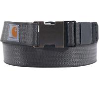 Carhartt Ceinture Rugged Flex Nylon Webbing – Sangle en nylon robuste et flexible – M Gris