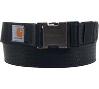 Carhartt Ceinture décontractée et Robuste pour Homme, Disponible en différents Styles, Couleurs et Tailles, Sangle en Nylon Rugged Flex, Noir