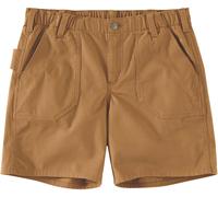 Carhartt Rugged Flex Canvas Work, short femme W14 Marron Clair Marron Clair