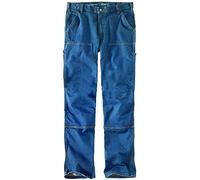 Carhartt Rugged Flex Relaxed Fit Double-Front Utility Jean Pantalon d'utilité Professionnelle, Tahoe, 34W x 32L Homme