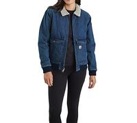 Carhartt Denim-Sherpa, veste en jean pour femme XL Bleu (H87) Bleu (H87)