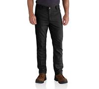 Carhartt Rugged Flex Straight Fit Canvas 5-Pocket Tapered Work Pant Pantalon utilitaire de travail, Noir, 40W x 32L Homme