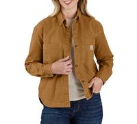 Carhartt Rugged Flex Surchemise en toile de canard ample pour femme, Marron, Taille XL