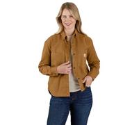 Carhartt Rugged Flex Surchemise en toile de canard ample pour femme, Marron, Taille XL