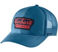 Carhartt Rugged Flex Twill Mesh Script Patch, capuchon Taille unique Bleu/Rouge (Hs0) Bleu/Rouge (Hs0)