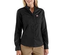 Carhartt Rugged Professional Long-Sleeve Shirt Chemises, Black, Medium Femme