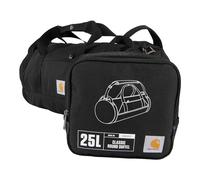 Carhartt Sac de Sport Rond Classique avec Pochette Utilitaire, Sac d'équipement Robuste, résistant à l'eau et Pliable pour Chantier, Noir, 25L, 25 l
