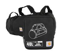 Carhartt Sac de Sport Rond Classique avec Pochette Utilitaire, Sac d'équipement Robuste, résistant à l'eau et Pliable pour Chantier, Noir, 40L US, 40 l