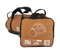Carhartt Sac de sport rond classique avec pochette utilitaire, sac d'équipement robuste, résistant à l'eau, pliable pour chantier, salle de sport et voyage, Marron, 25L, 25 l