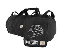 Carhartt Sac de Sport Rond Classique avec Pochette Utilitaire, Sac d'équipement Robuste, résistant à l'eau et Pliable pour Chantier, Noir, 60L, 60 l