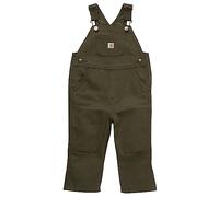 Carhartt Salopette ample en toile pour garçon, vert olive, 4T